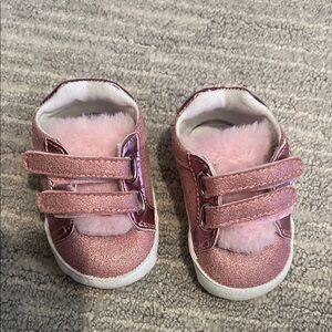Mayoral newborn Pink Glitter Shoes